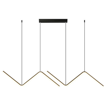 Lampada a sospensione lineare LED in alluminio