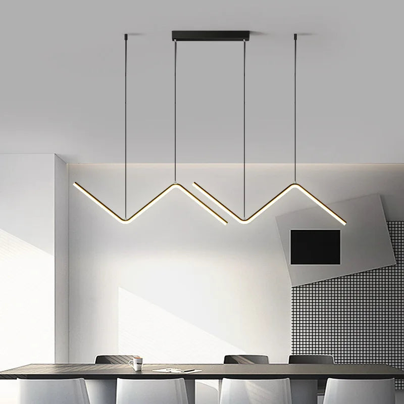 Lampada a sospensione lineare LED in alluminio