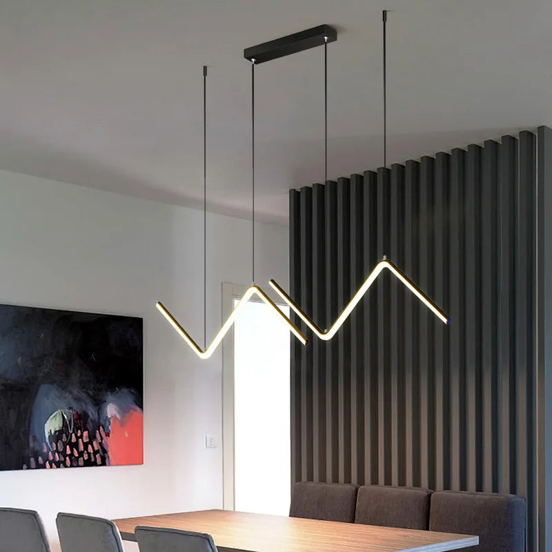 Lampada a sospensione lineare LED in alluminio