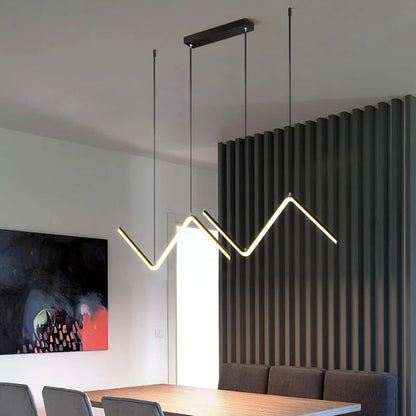Lampada a sospensione lineare LED in alluminio