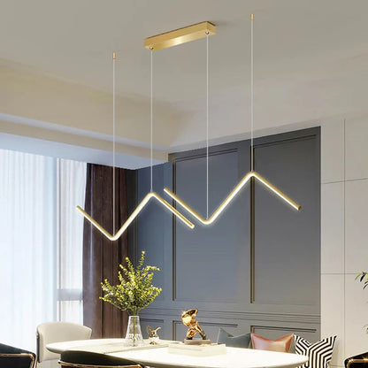 Lampada a sospensione lineare LED in alluminio