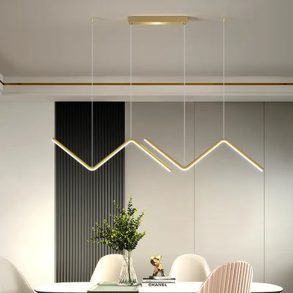 Lampada a sospensione lineare LED in alluminio