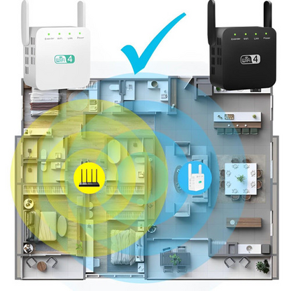 Long Range WiFi Repeater for Extended Home Coverage