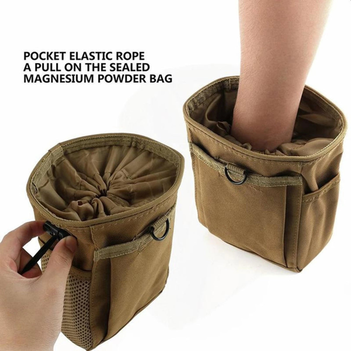MOLLE Tactical Dump Pouch with 600D Nylon and Drawstring Closure