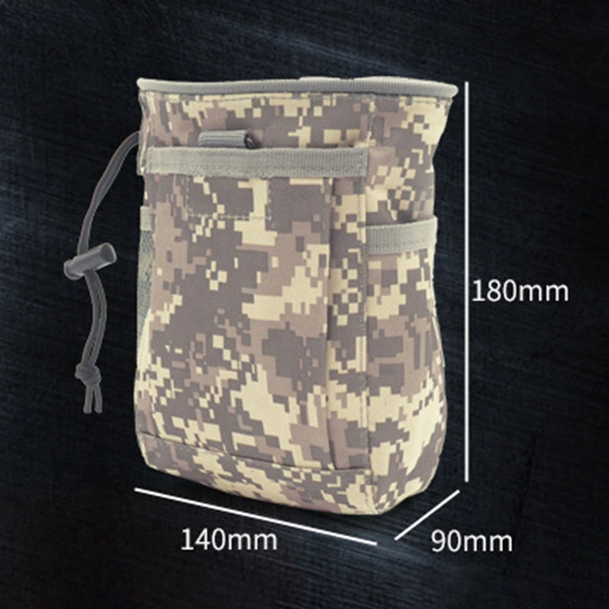 MOLLE Tactical Dump Pouch with 600D Nylon and Drawstring Closure