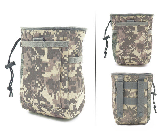 MOLLE Tactical Dump Pouch with 600D Nylon and Drawstring Closure