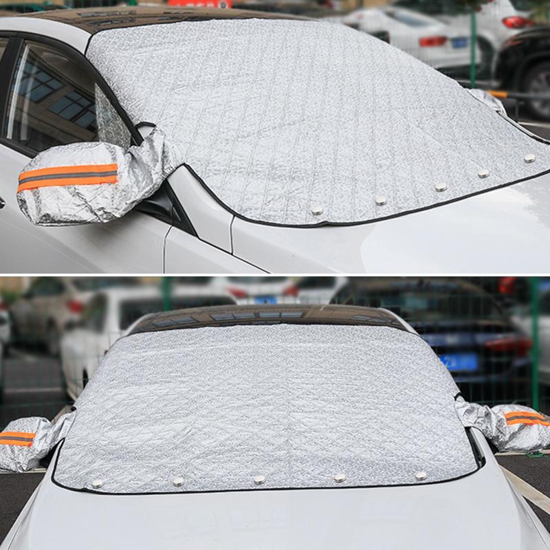 Magnetic Car Snow and Frost Cover with Mirror Protection