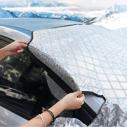 Magnetic Car Snow and Frost Cover with Mirror Protection