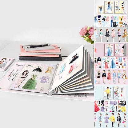 Magnetic Dress-Up Doll Set for Girls with Portable Metal Storage Box