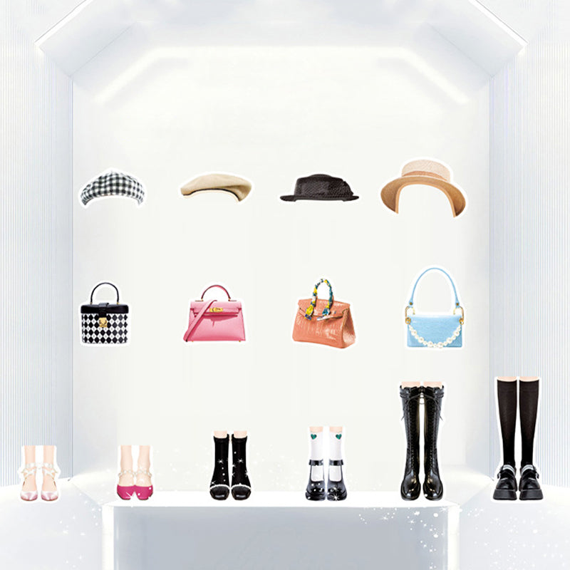 Magnetic Dress-Up Doll Set for Girls with Portable Metal Storage Box