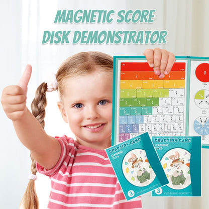 Magnetic Fraction Disk Demonstrator for Hands-On Fraction Learning