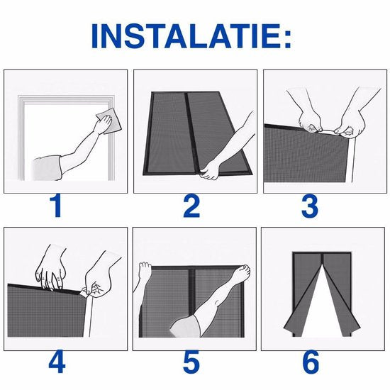 Magnetic Hinged Door Screen with Automatic Closing for Insect Protection