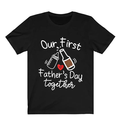 Matching First Father's Day Dad and Baby Outfits for Coordinated Family Photos