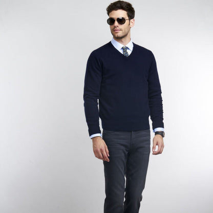 Men's Classic Crew Neck Pullover Sweater