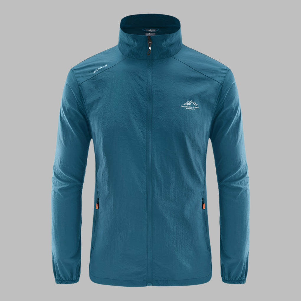 Men's Lightweight Summer Jacket with Windproof and Water-Repellent Design
