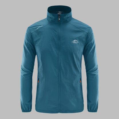 Men's Lightweight Summer Jacket with Windproof and Water-Repellent Design
