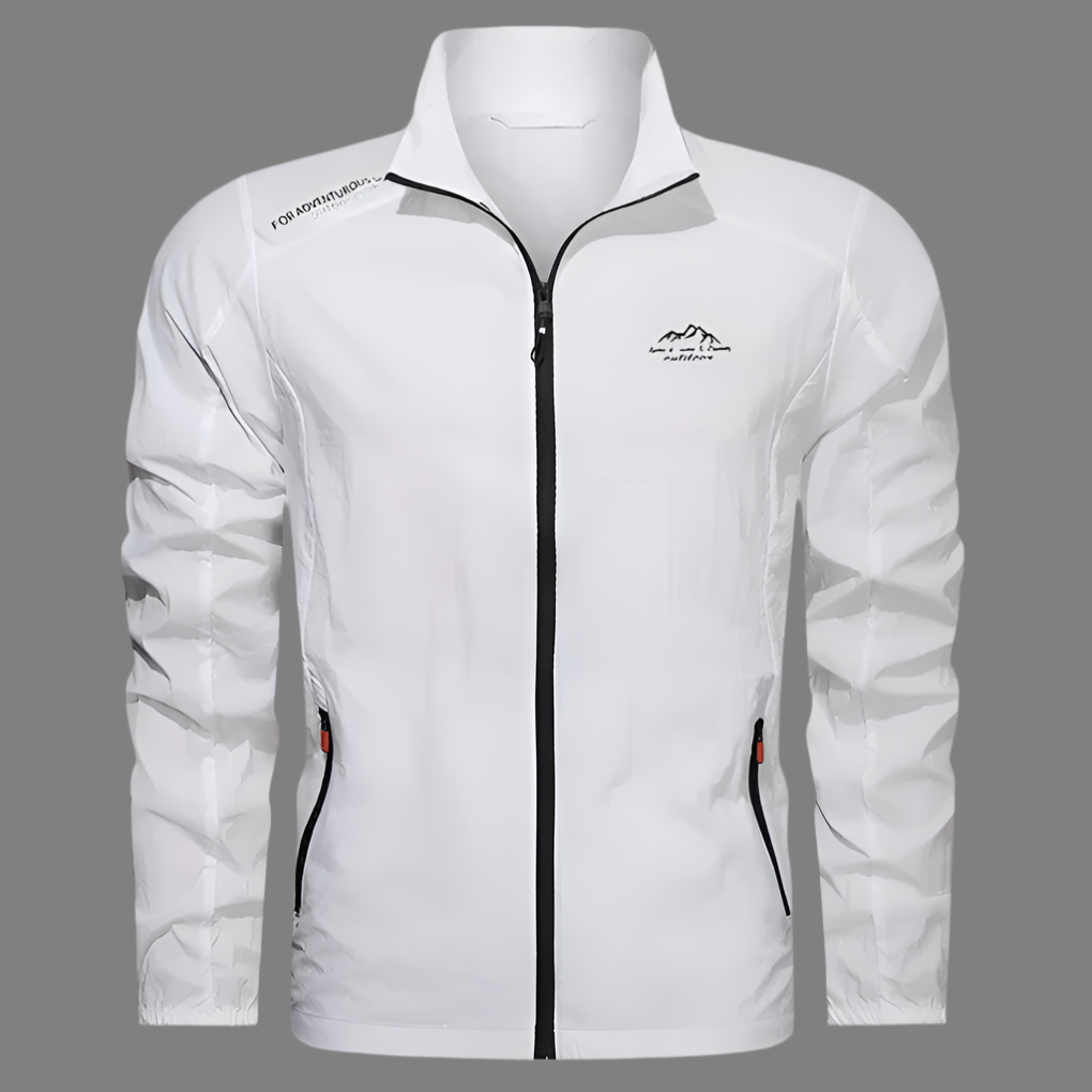 Men's Lightweight Summer Jacket with Windproof and Water-Repellent Design
