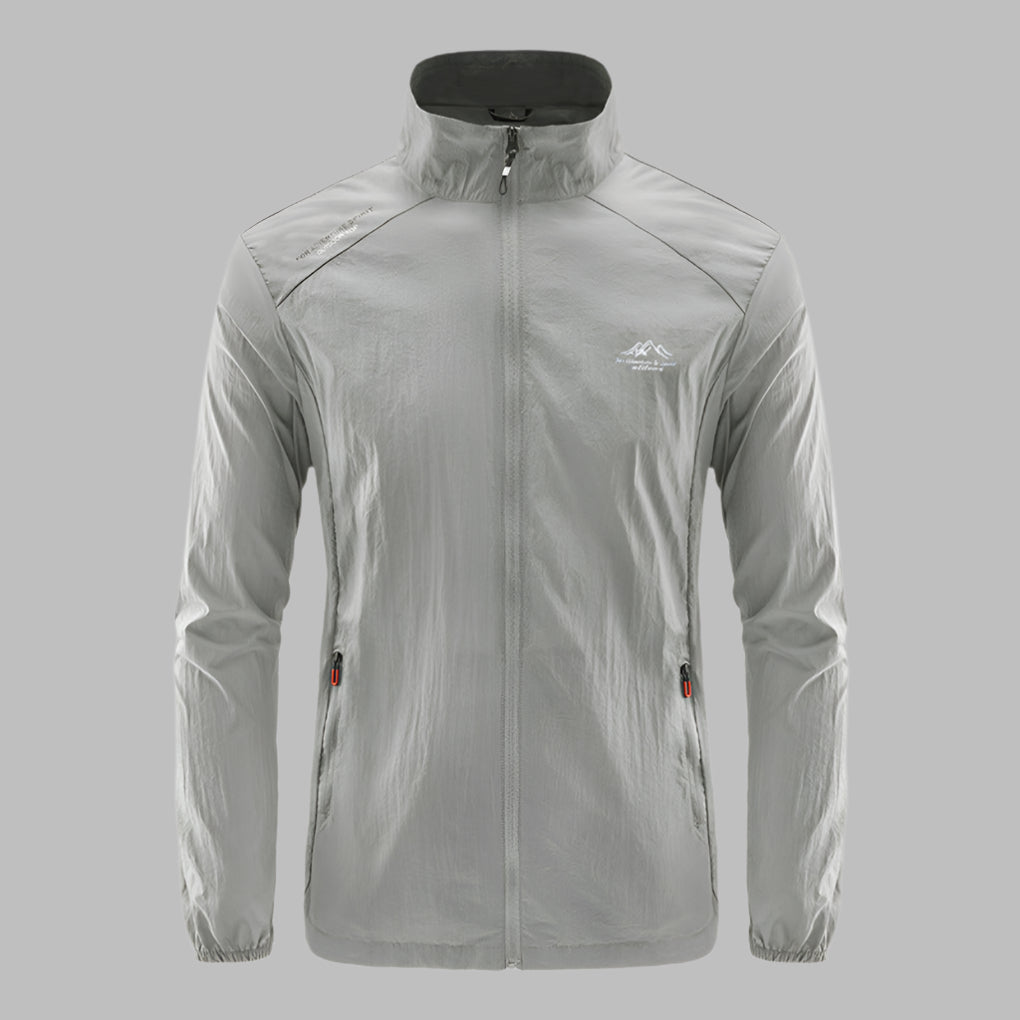 Men's Lightweight Summer Jacket with Windproof and Water-Repellent Design