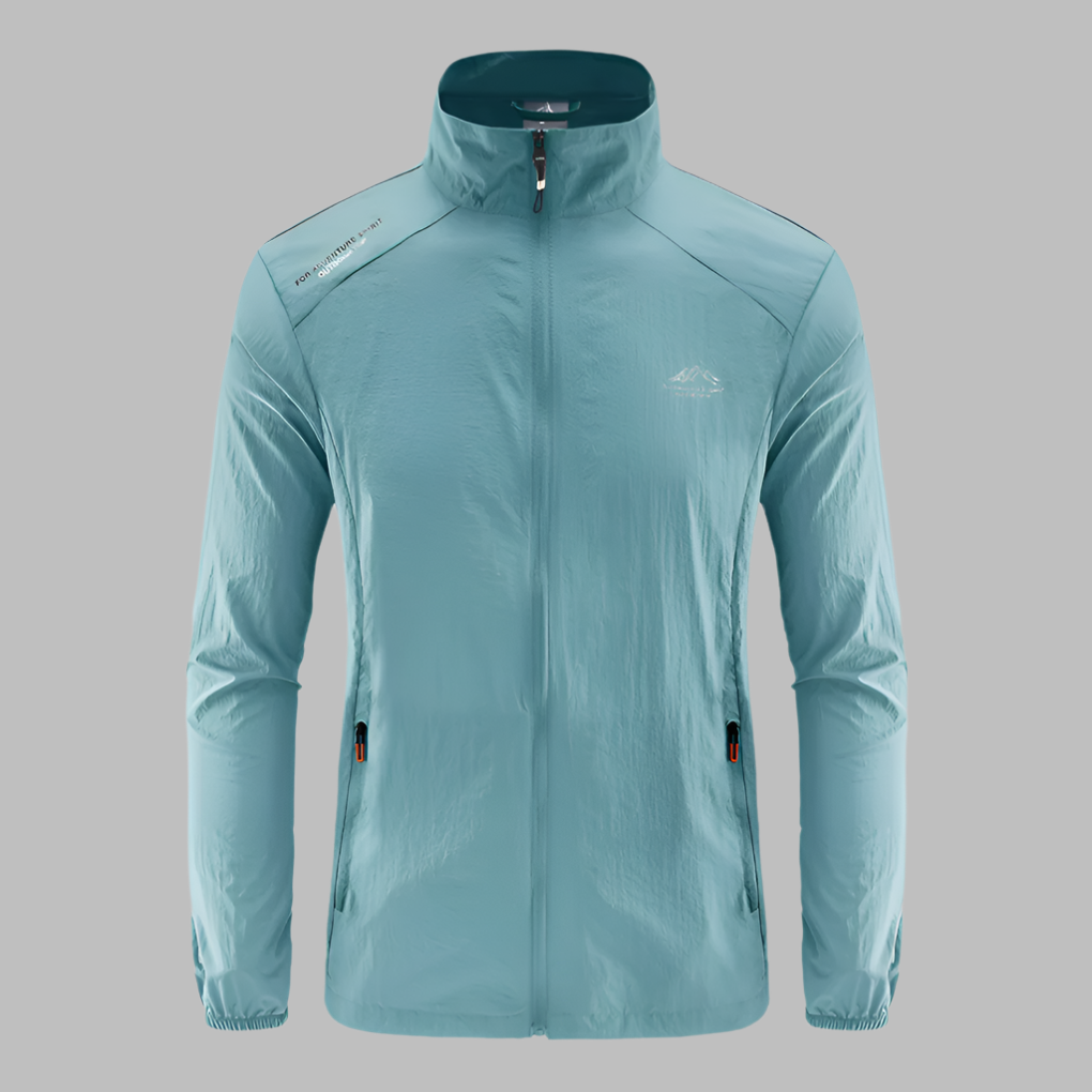 Men's Lightweight Summer Jacket with Windproof and Water-Repellent Design