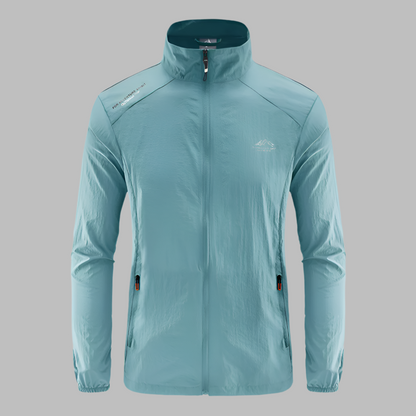 Men's Lightweight Summer Jacket with Windproof and Water-Repellent Design