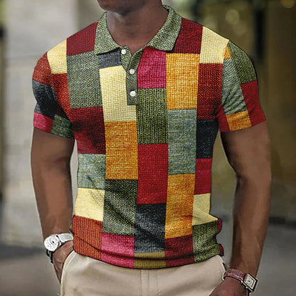 Men’s Multi-Coloured Polo Shirt with Soft Fabric and Tailored Fit