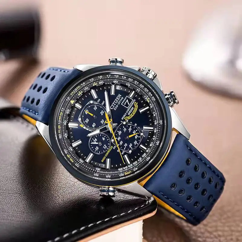 Men's Quartz Watch with Luminous Hands and Dial