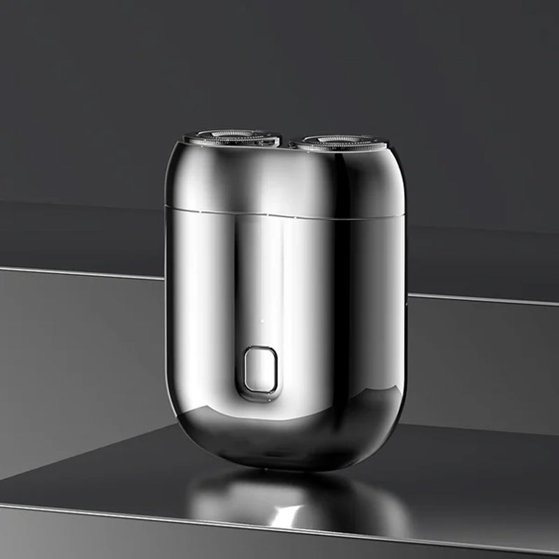 Men's Rechargeable Electric Shaver with Compact Design and Turbo Vortex Blade