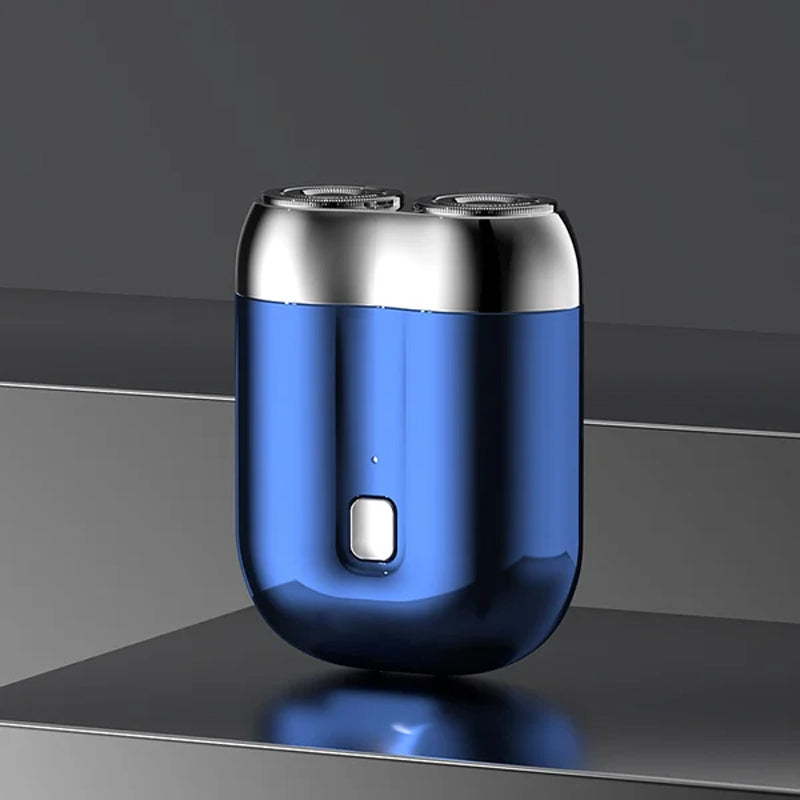 Men's Rechargeable Electric Shaver with Compact Design and Turbo Vortex Blade