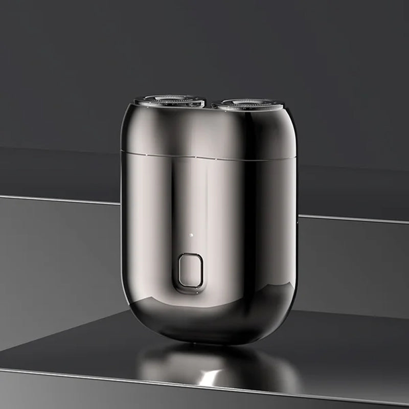 Men's Rechargeable Electric Shaver with Compact Design and Turbo Vortex Blade