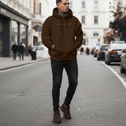 Men's Relaxed Fit Long Sleeve Hooded Sweatshirt