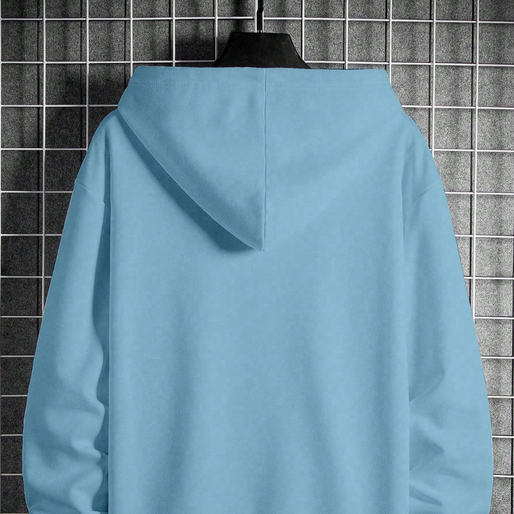 Men's Relaxed Fit Long Sleeve Hooded Sweatshirt