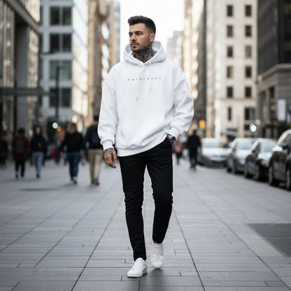 Men's Relaxed Fit Long Sleeve Hooded Sweatshirt