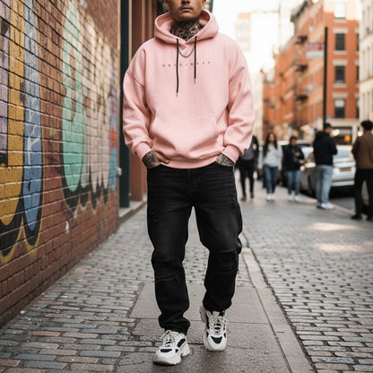 Men's Relaxed Fit Long Sleeve Hooded Sweatshirt