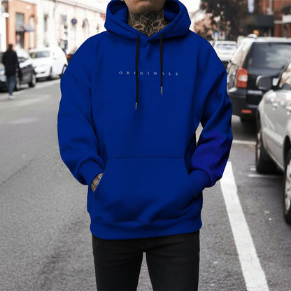 Men's Relaxed Fit Long Sleeve Hooded Sweatshirt