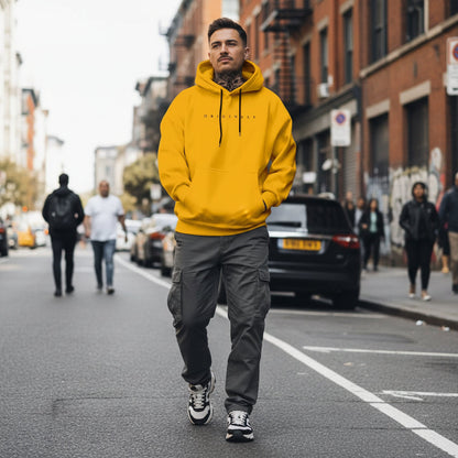 Men's Relaxed Fit Long Sleeve Hooded Sweatshirt