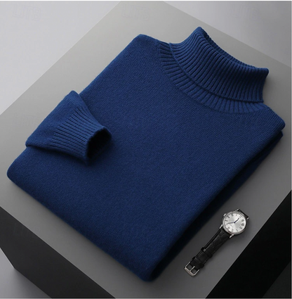 Men's Ribbed Turtleneck Sweater