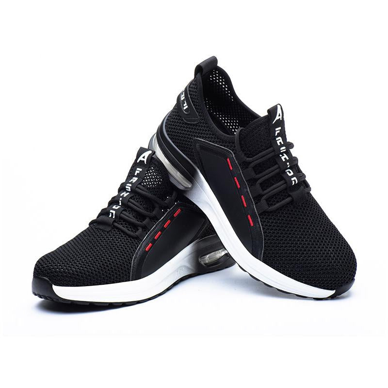 Men's Safety Shoes with Steel Toe and Sole, Breathable Mesh Upper
