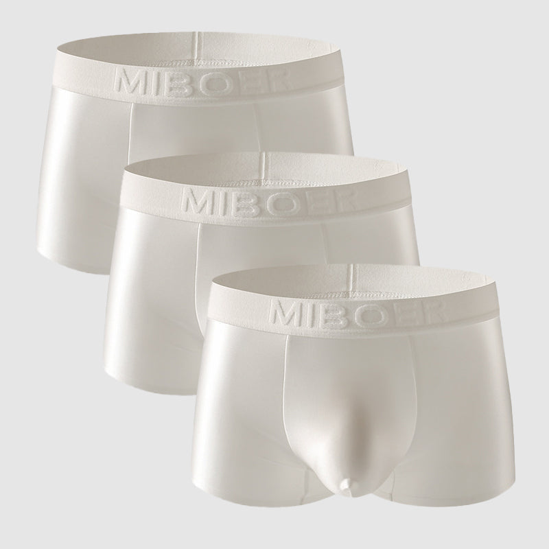 Men's Satin Boxers with Stretch Fit and Breathable Fabric