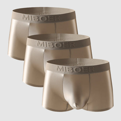 Men's Satin Boxers with Stretch Fit and Breathable Fabric