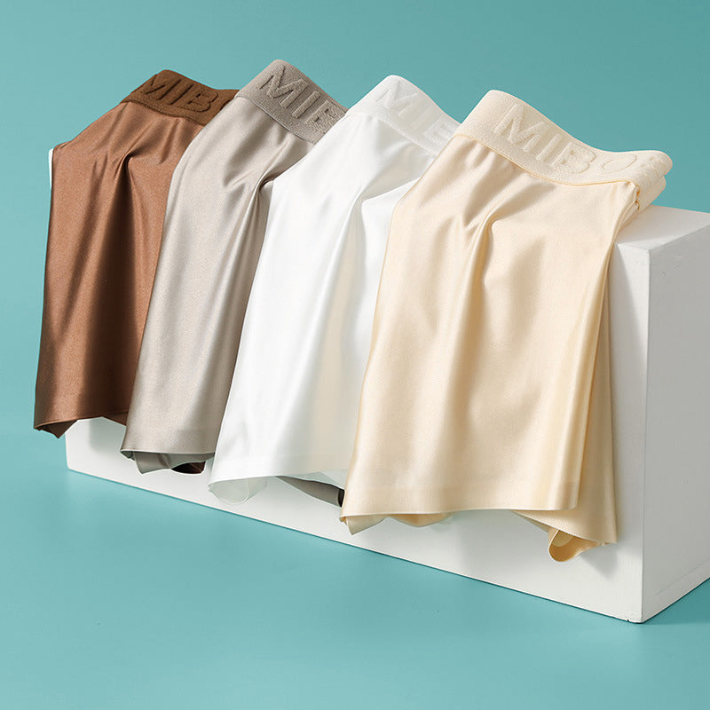 Men's Satin Boxers with Stretch Fit and Breathable Fabric
