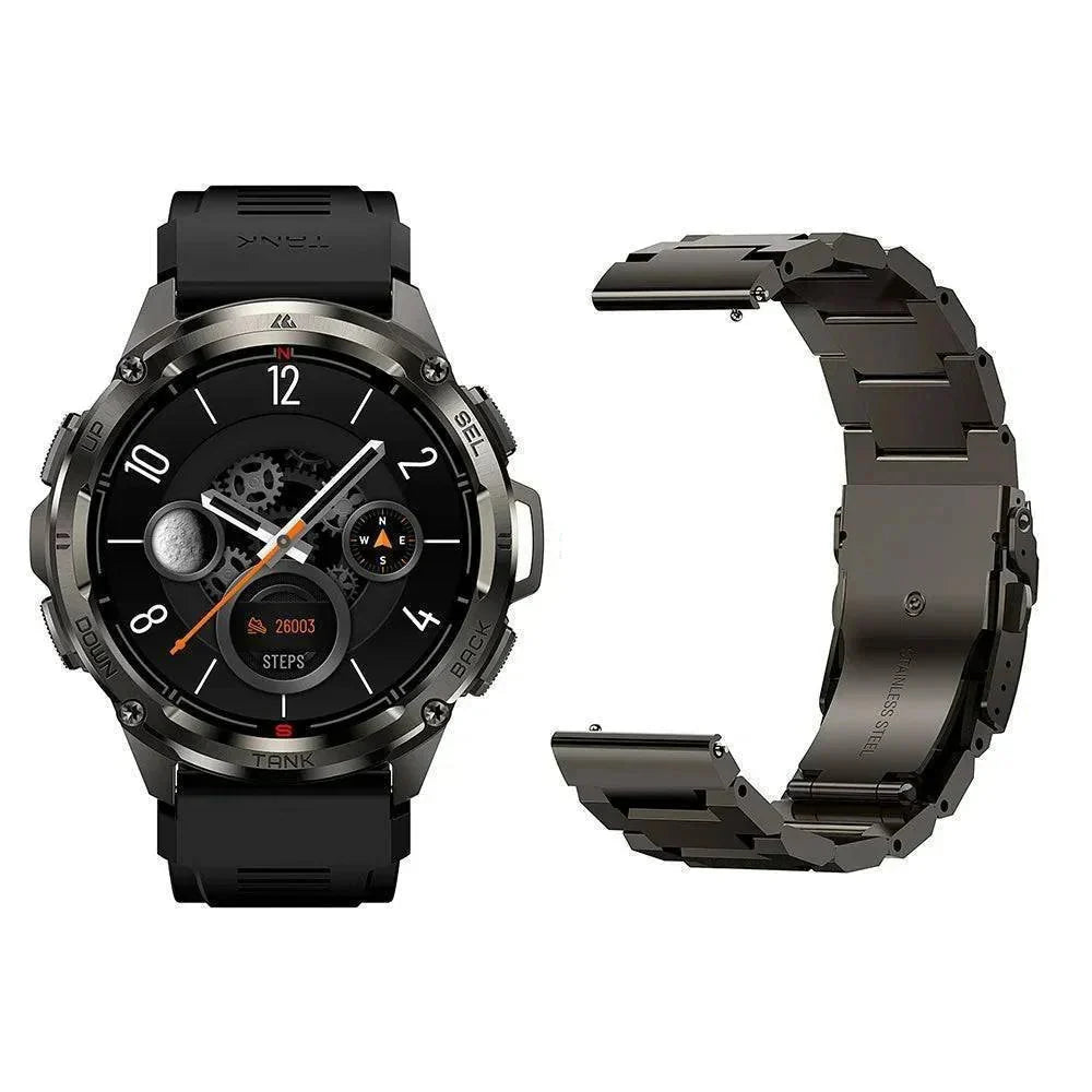 Men's T3 Ultra GPS AMOLED Smartwatch with 170 Sports Modes and 5ATM Water Resistance