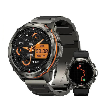 Men's T3 Ultra GPS AMOLED Smartwatch with 170 Sports Modes and 5ATM Water Resistance