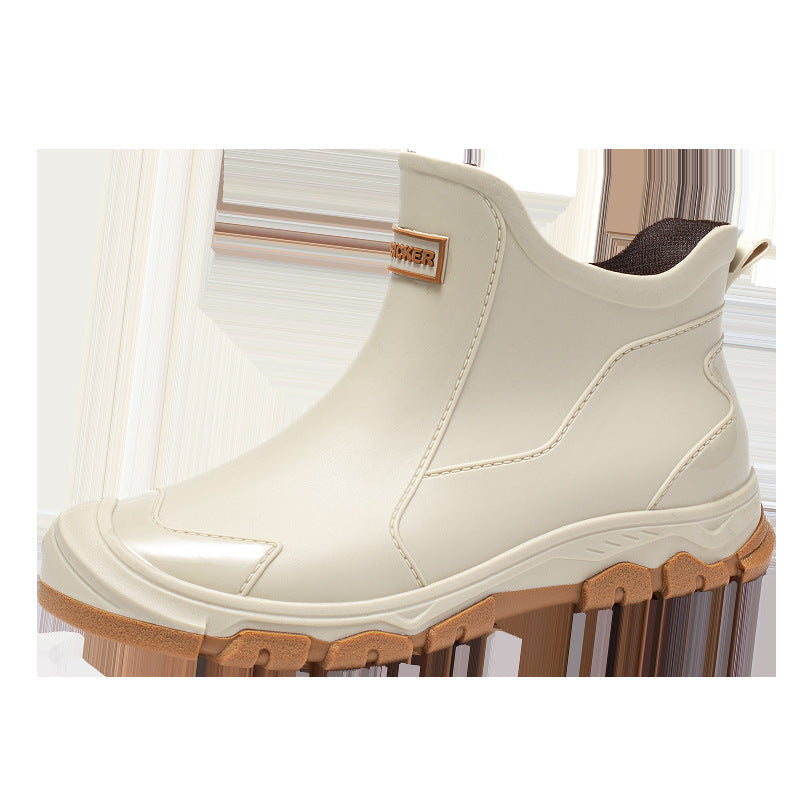 Men's Waterproof Slip-Resistant Boots with Flexible Entry
