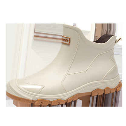 Men's Waterproof Slip-Resistant Boots with Flexible Entry