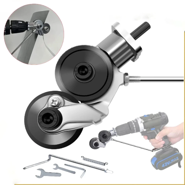 Metal Cutting Drill Attachment for Sheet Metal up to 0.8 mm