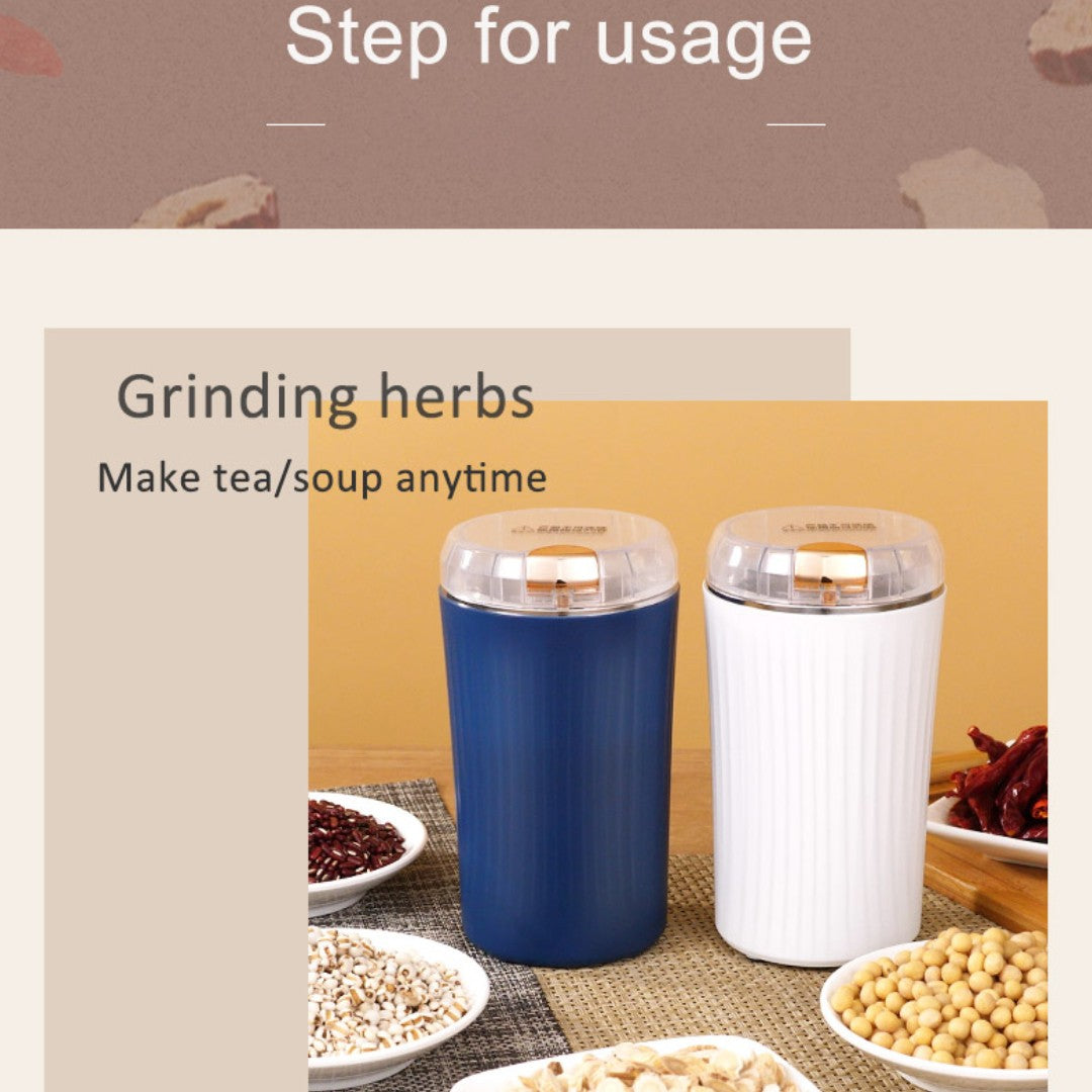 Mini Electric Coffee and Spice Grinder with Stainless Steel Blades