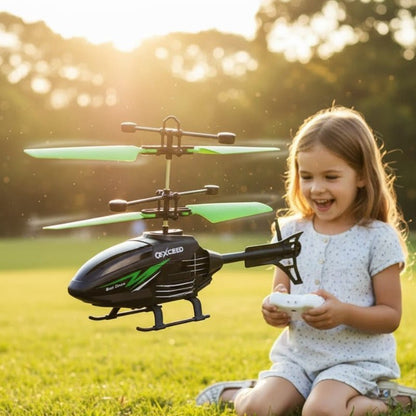 Mini RC Helicopter for Kids with Gyroscopic Stabilisation and Easy Control