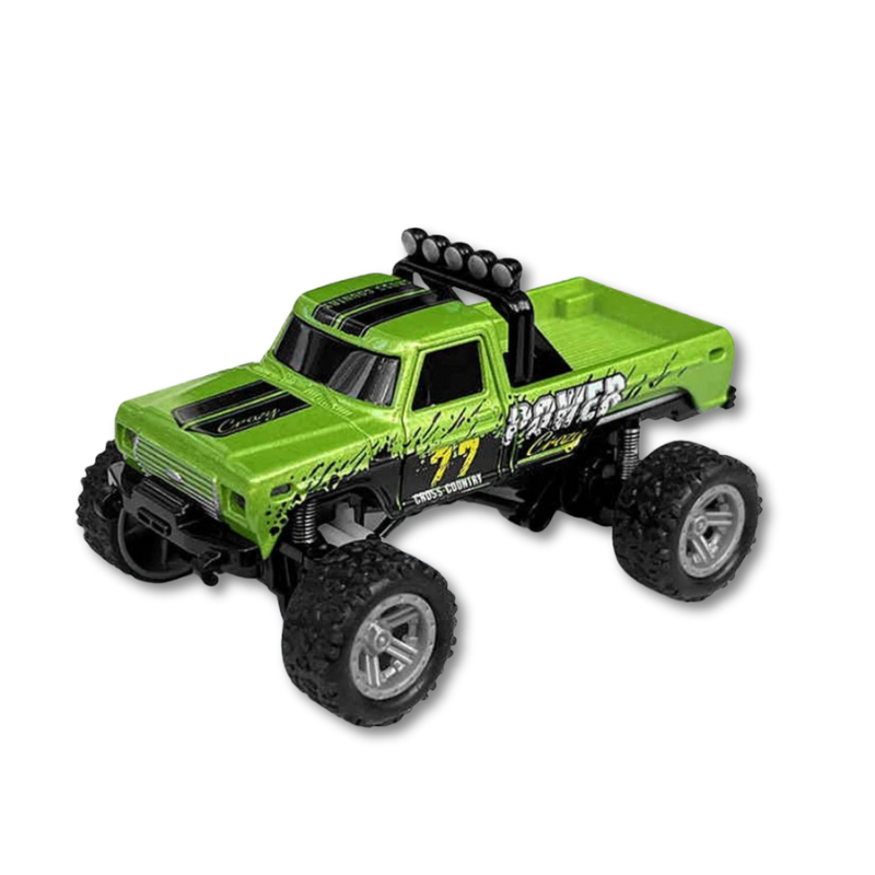 Mini RC Monster Truck with LED Lights and Three Speed Modes