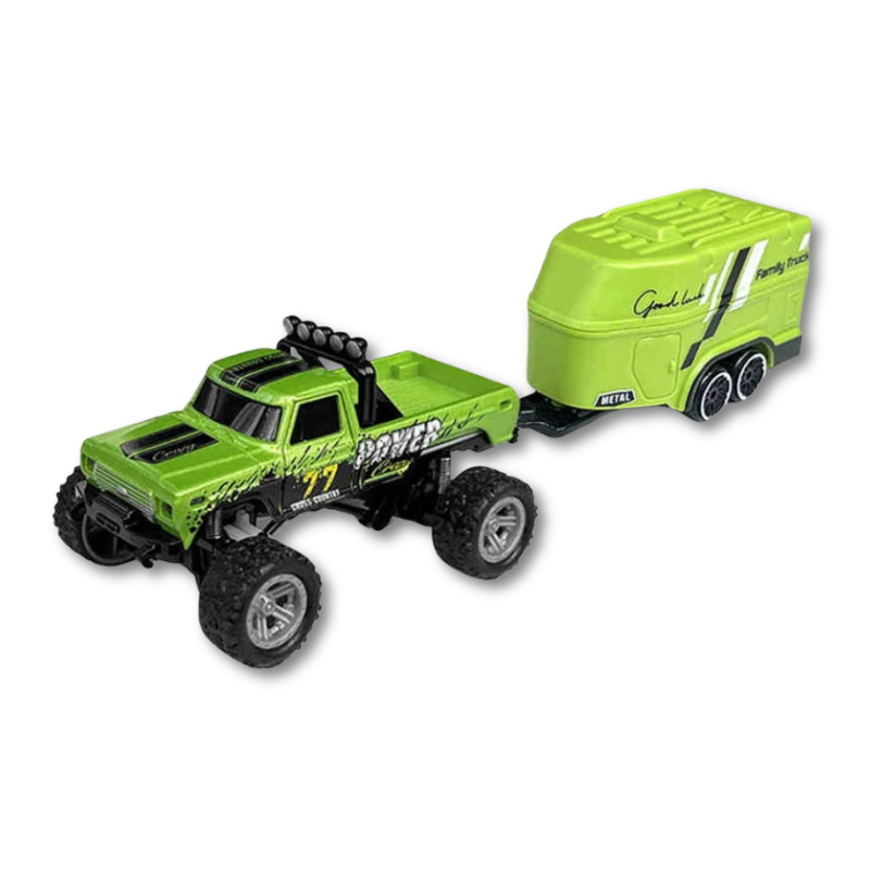Mini RC Monster Truck with LED Lights and Three Speed Modes