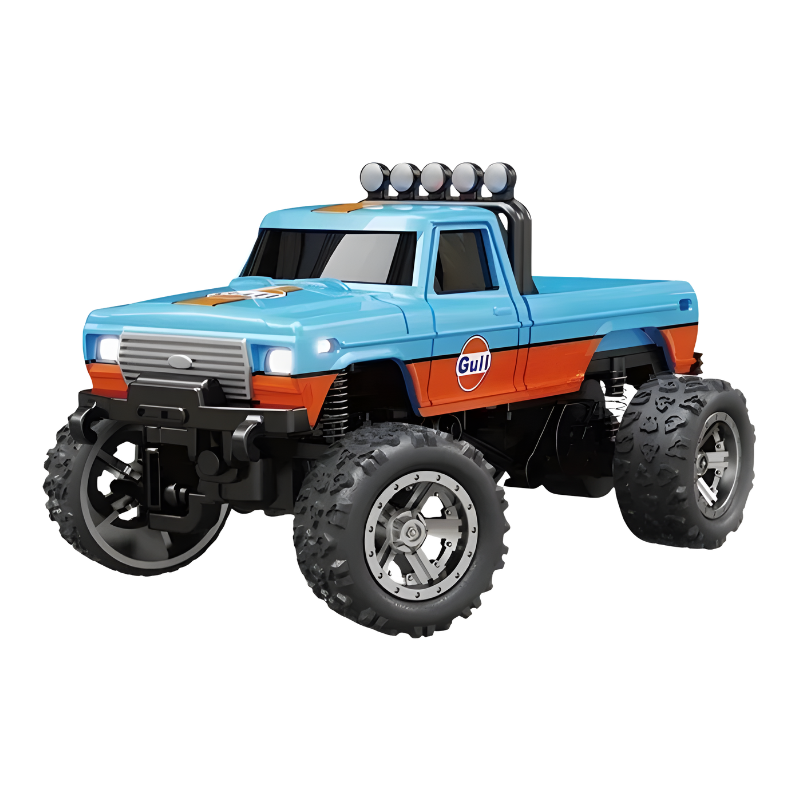 Mini RC Monster Truck with LED Lights and Three Speed Modes